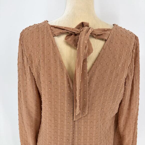 INC INTERNATIONAL CONCEPTS Shift Dress Medium Tan Beige Long Sleeve NWOT - Picture 8 of 12